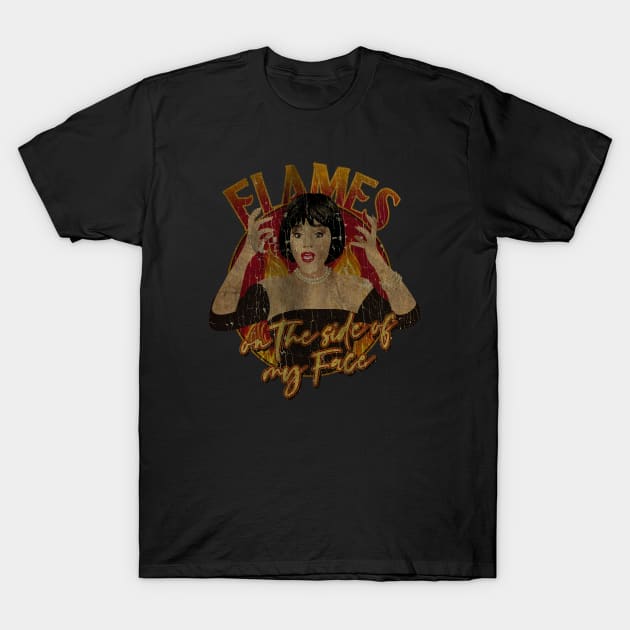 FLAMES - ON THE SIDE OF MY FACE - VINTAGE T-Shirt by BibirNDower77